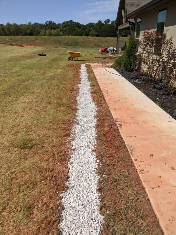 Installed French Drain