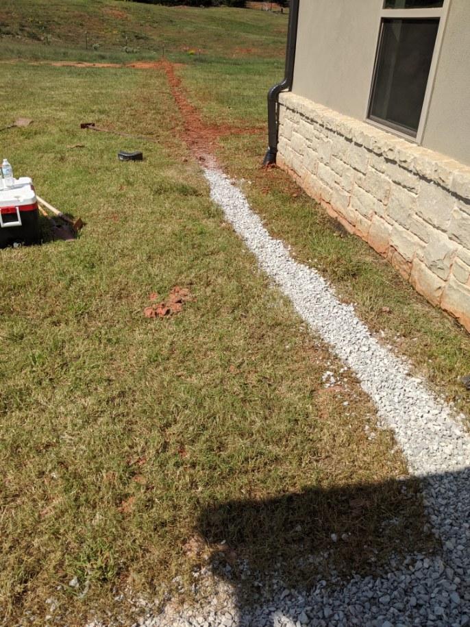 New French Drain in Oklahoma City, Oklahoma Drainage and Sprinkler