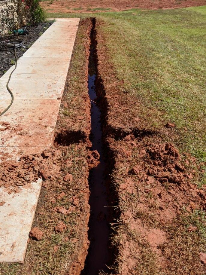 French Drain Trench